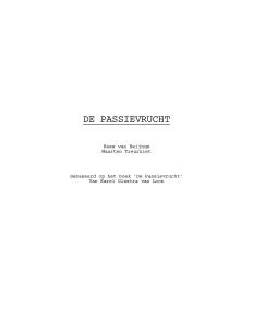 De Passievrucht script preview