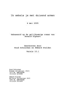 Ik Omhels Je met 1000 Armen script preview