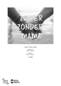 Zomer zonder Mama script preview