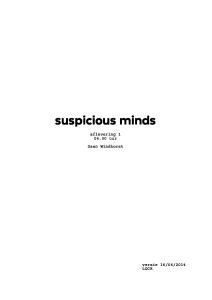 Suspicious Minds script preview