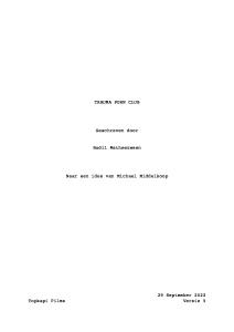 Koolhoven Presenteert: Trauma Porn Club script preview