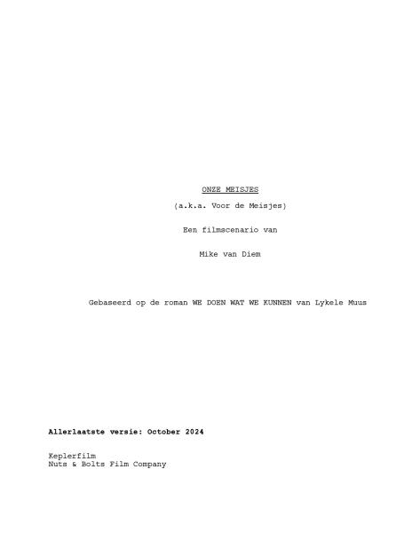 Voor de meisjes script preview